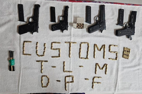 Customs-Officials-Nab-Manipur-Man-in-Tripura-with-sophisticated-arms