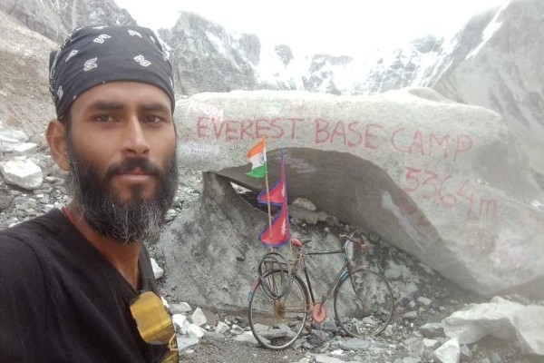 riding to everest base camp on a rs 2400 bicycle