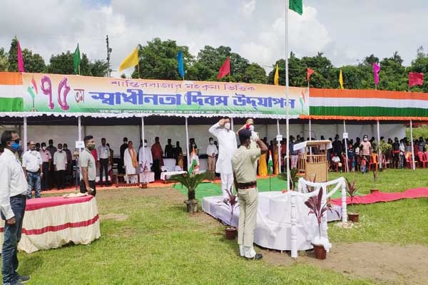 tripura news amidst covid scare independence day celebrated in state