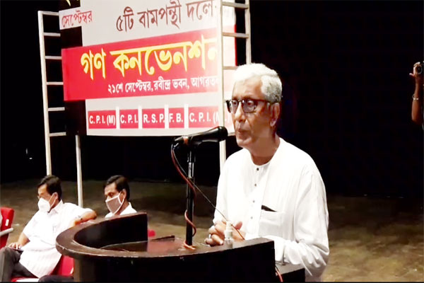 tripura news lf leaders urges people to raise voice against farm laws support bharat bandh on sep 27