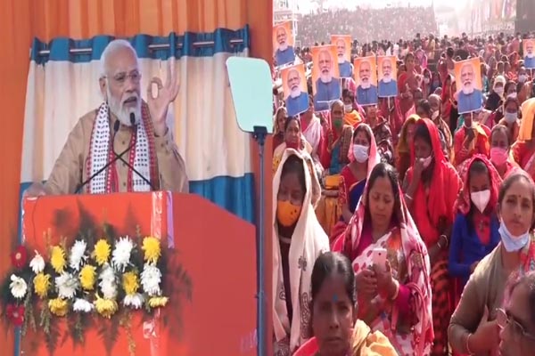 pm hails tripuras record taking welfare schemes to people