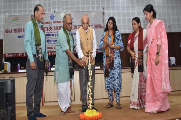 tripura seminar on indian freedom movement and the north east bharat ends