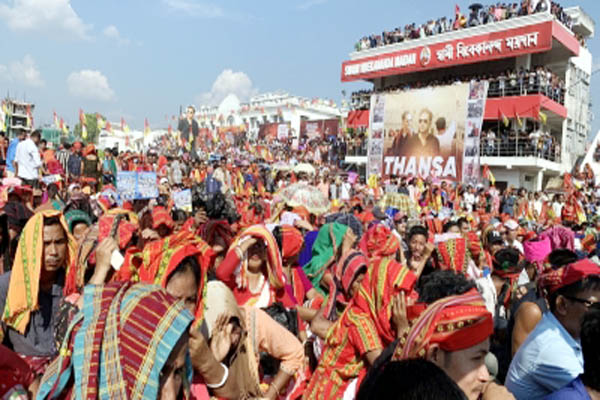 tipra motha holds mass gathering pradyot calls for one last fight warns renegades