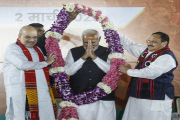 pm modi hails bjps performance in tripura meghalaya and nagaland thanks voters