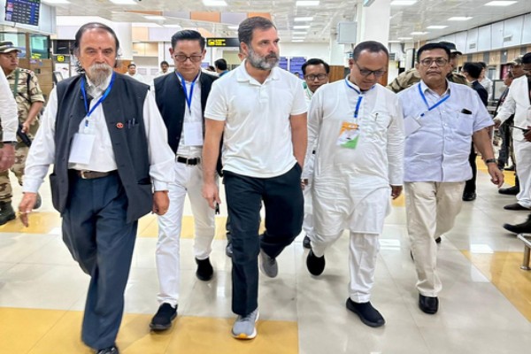 rahul gandhis convoy stopped by manipur police sparks controversy