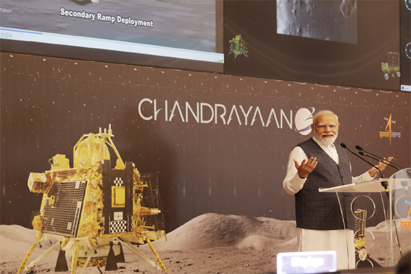 day of chandrayaan-3 landing on moon aug 23 to be observed as national space day landing site to be called shiv shakti announces pm modi