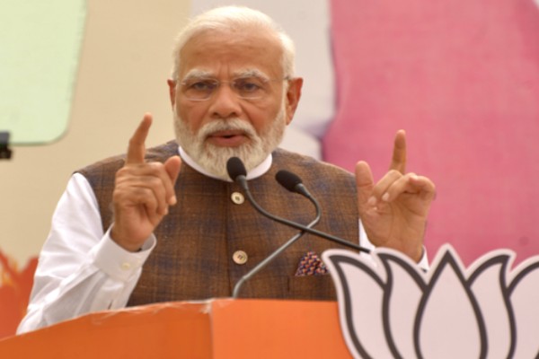 pm modi takes a swipe at congress calls it a company led by urban naxals