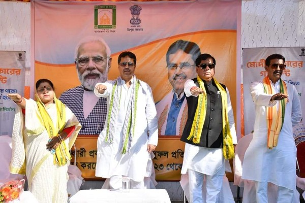vikshit bharat sankalp yatra  tripura cm vows for inclusive governance