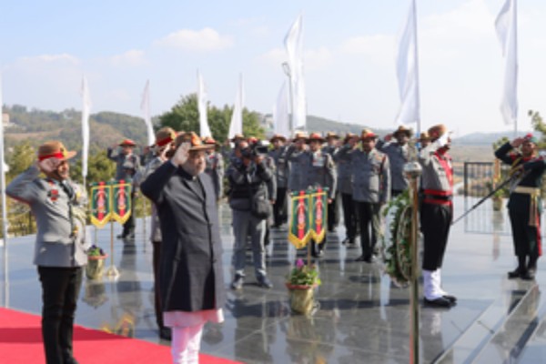 amit shah pays tribute at assam rifles memorial opens cyber center in shillong
