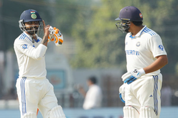 rohit jadeja roar back and sarfaraz shines on debut  india pile up 3265 on day 1 against england