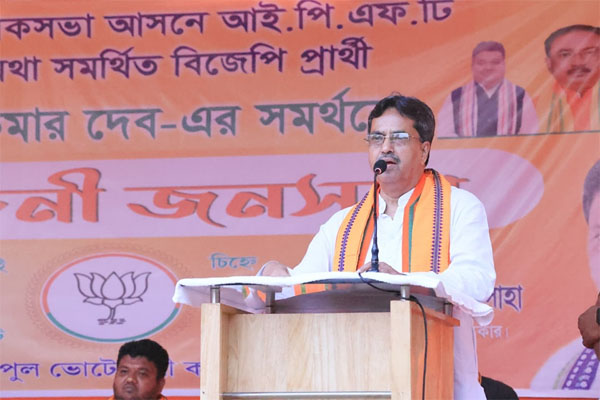 ls poll campaign in tripura to strengthen country we need pm modi says dr manik saha