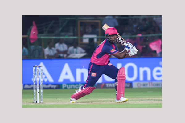 sanju samson fined rs 12 lakh for slow over rate in rrs last-ball defeat