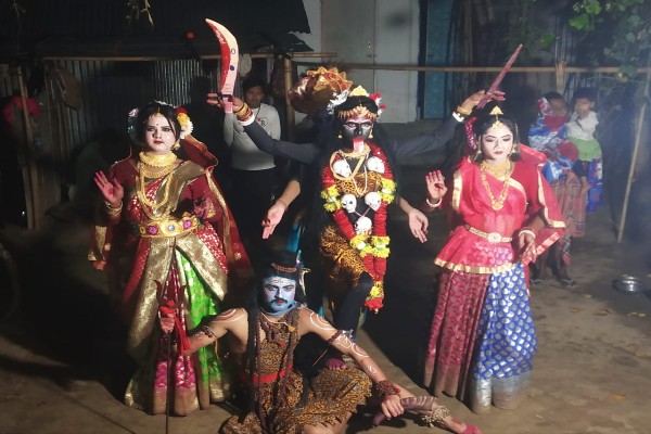 amidst modernity gajan dance enlivens rural tripura through rhythms of tradition