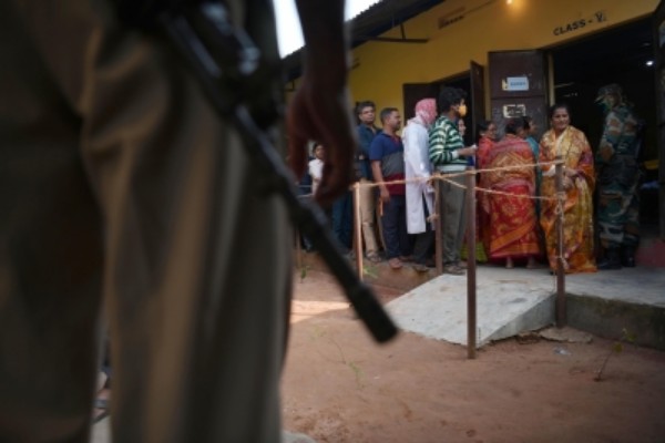 tripura west lok sabha  ramnagar assembly by-polls kick off amid tight security