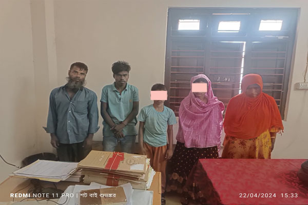 tripura news 5 rohingya persons including 2 minors arrested in kailashahar