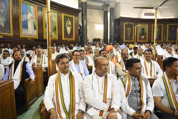 tripura news dr manik saha praises pm modis leadership following nda parliamentary meeting