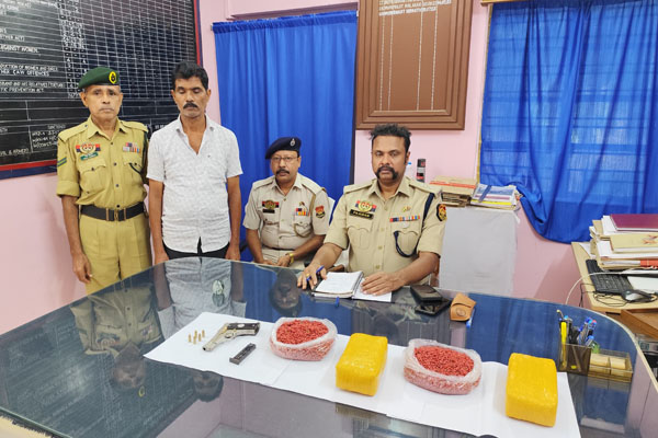 tripura police and bsf seize 40000 yaba tablets pistol one held