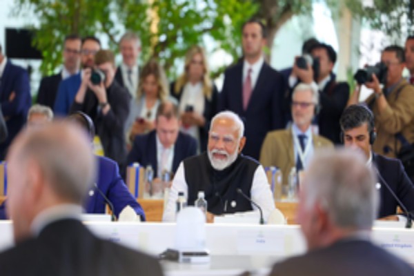 pm modi calls for a  collective effort from g7 countries focuses human-centric ai and green initiatives