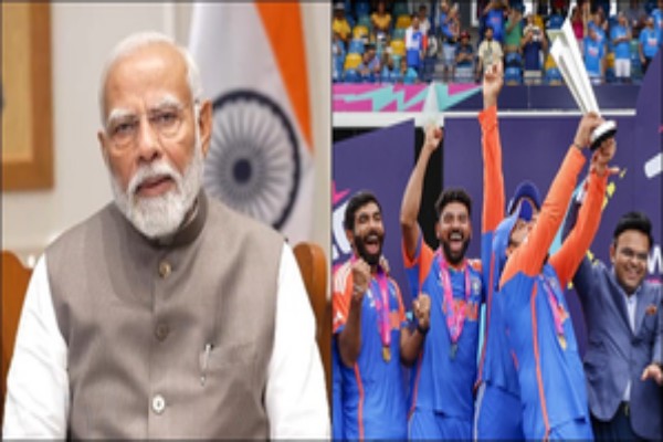 pm modi a proud nation celebrates t20 world cup victory hails players and coach dravid