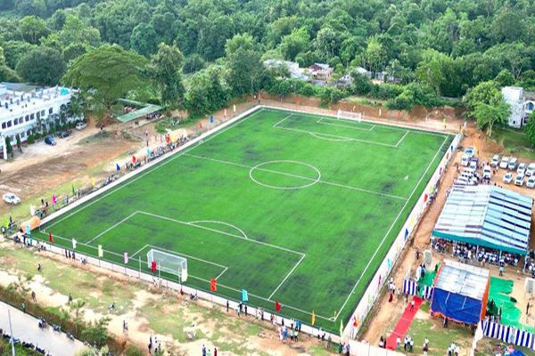 sports infra boost tripura gets another synthetic football turf dr manik saha inaugurates