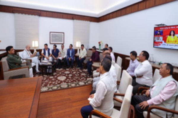 union hm assures ne tribal leaders of amicable solutions to their concerns pradyot