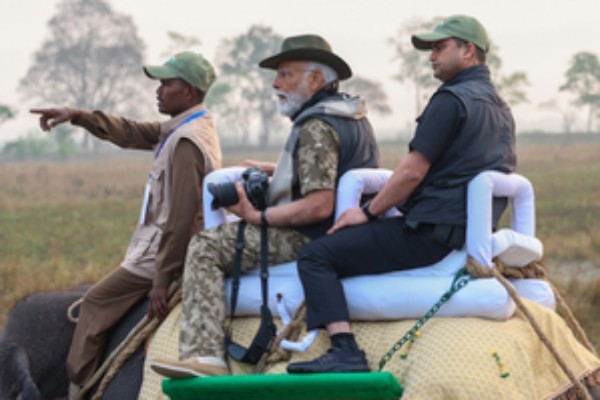 assam cm credits pm modi for tourism spike at kaziranga national park