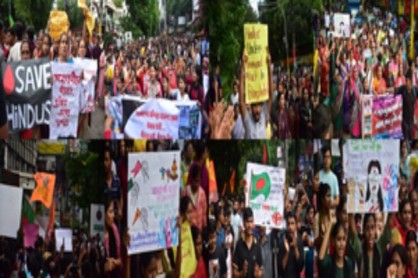 bangladesh is our motherland hindus protest targeted attacks in chittagong