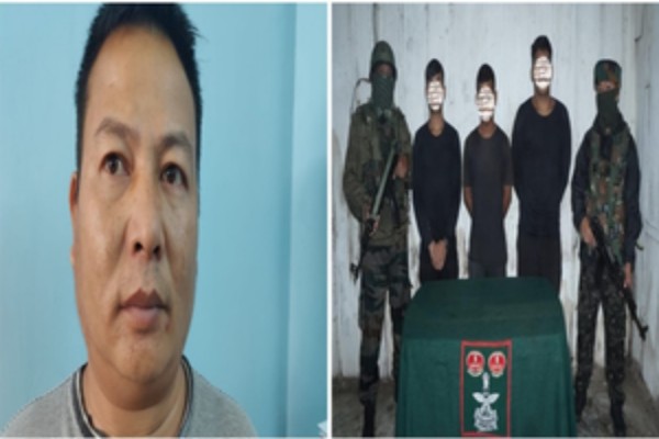 security forces capture four militants in manipur and assam recover arms cache