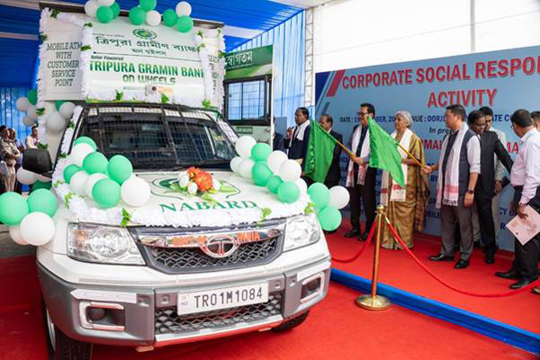 union finance minister nirmala sitharaman flags off 2nd tgb on wheels in itanagar