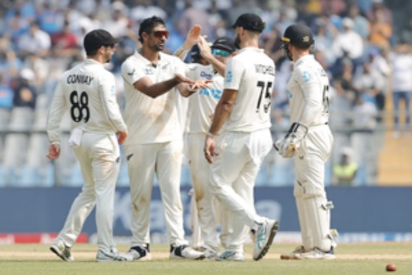 nz stun india with historic whitewash at wankhede ajaz patel shines with 25 wickets in series