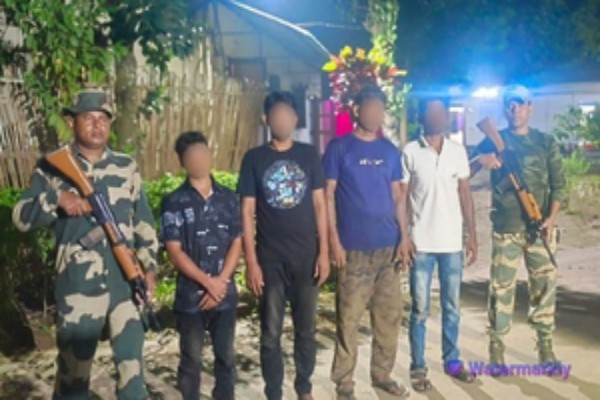 tripura and meghalaya witness rising infiltration attempts over a dozen arrested along border