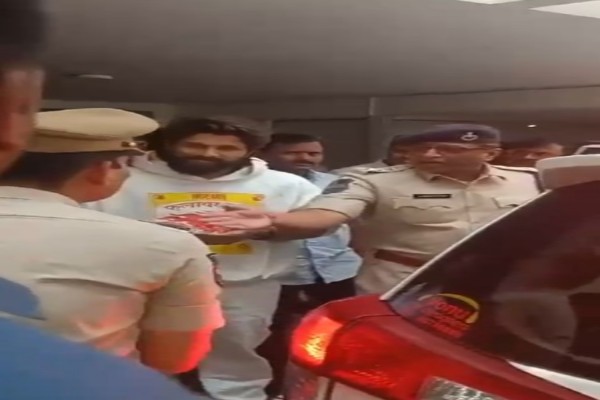 pushpa 2 premiere turns fatal hyderabad police detain allu arjun over stampede incident