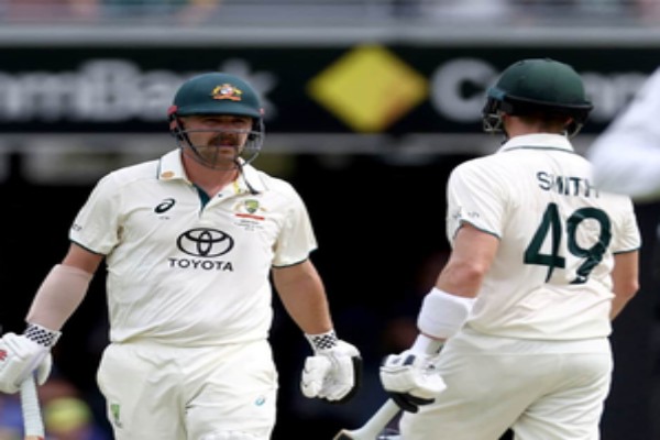 aus vs ind head hits second ton as australia batters feast on listless india