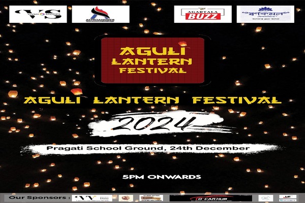 tripura aguli lantern festival brings culture music and lights to agartala on dec 24