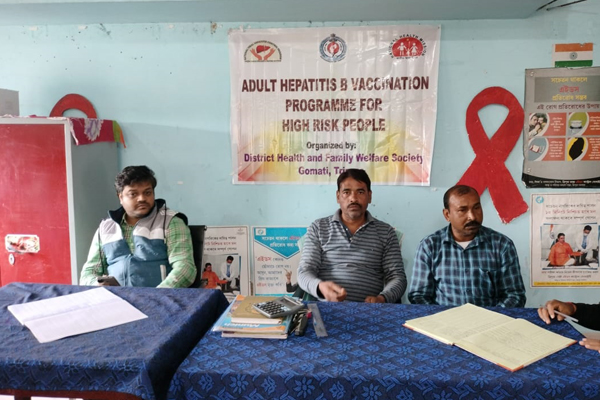 gomati district in tripura launches free hepatitis b vaccination drive for high-risk groups