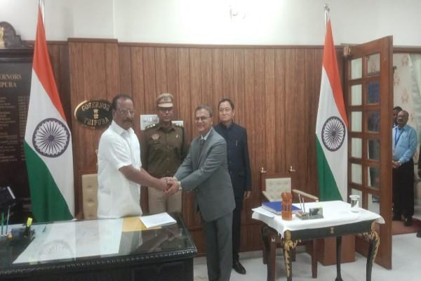 binoy shankar mishra takes oath as new chief information commissioner of tripura