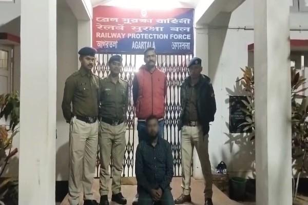 rpf seizes yaba tablets worth rs 50 lakh from mumbai-agartala train at jirania one held