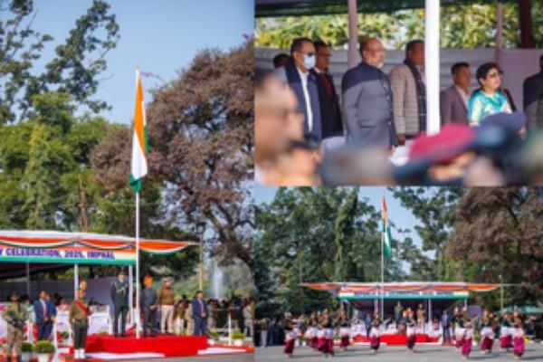 peace will return soon says manipur cm at 76th republic day event