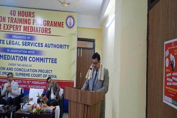 tripura judiciary promotes alternative dispute resolution with 40-hour mediator training camp