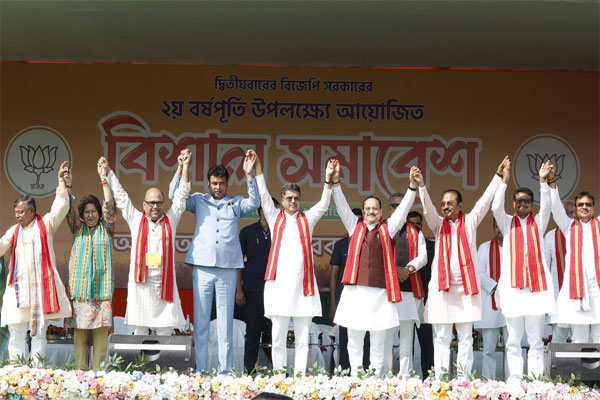 tripura witnessed true freedom after bjp came to power cm dr manik saha