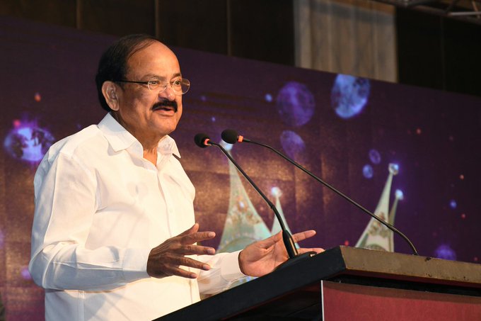 Vice Prez Naidu asks corporate bodies to promote science & tech research