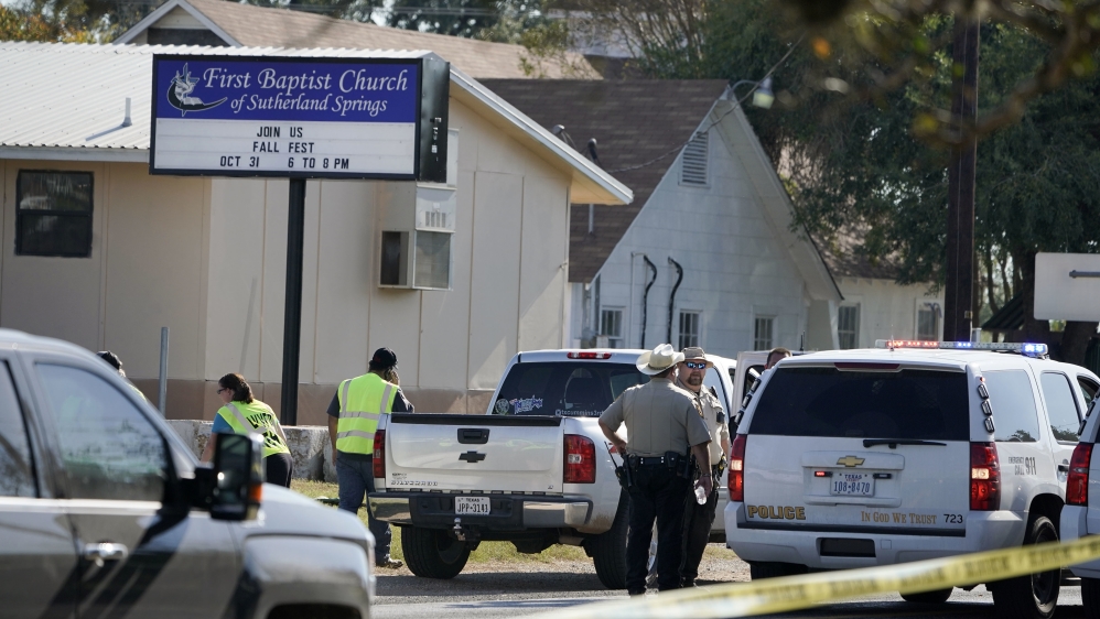 At least 26 killed in mass shooting at Texas Baptist Church in US