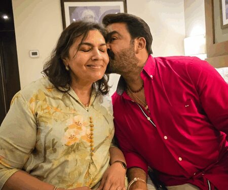Mohanlal showers love on wife Suchitra on 37th anniversary: Forever yours