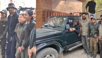 Suniel Shetty enjoys thrilling jungle safari amidst Uttarakhand’s wilderness