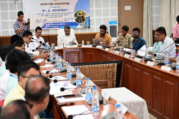 Union-MoS-Dr-L-Murugan-Begins-Two-Day-Visit-to-South-Tripura-District