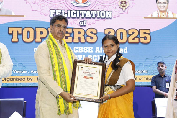 345 Schools in Tripura Record 100 percent Pass Rate