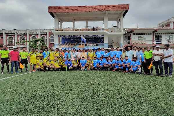 Agartala Sports Journalists’ Club Marks First Anniversary with Thrilling Football Match