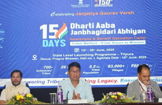 Dharti-Aaba-Janbhagidari-Abhiyan-in-Tripura-Bikash-Debbarma