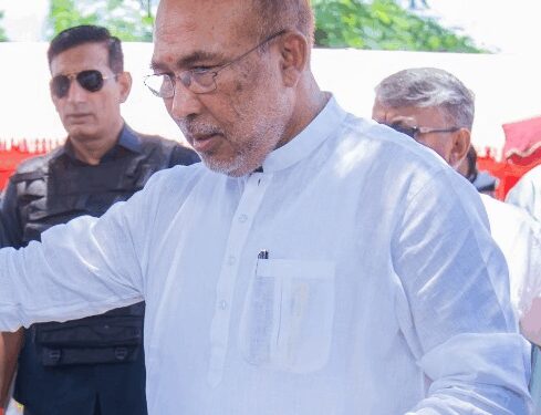 Ex-CM Biren Singh meets HM Shah, urges him to restore normalcy in Manipur