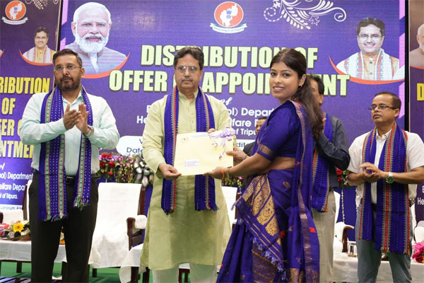 Joblessness rate falling in Tripura, says CM Dr Manik Saha